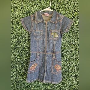 Girls Size 10/12 2B Real Baby Girl Jean Dress